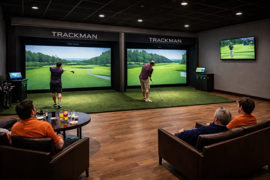 19th Par indoor TrackMan simulator bays